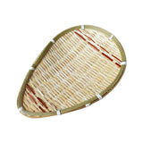 Maxbell Bamboo Basket Versatile Handmade Basket for Bedroom Countertops Laundry Room 25x18cm