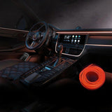 Car Interior Mood Light Strip, Universal Serial Bus, Multicolor, Easy to Install, Flexible Red 1-to-3 Set