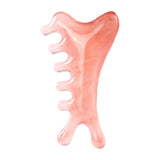 Maxbell Resin Massage Comb Portable Practical Relaxation Gua Sha Scraping Scalp Comb Pink