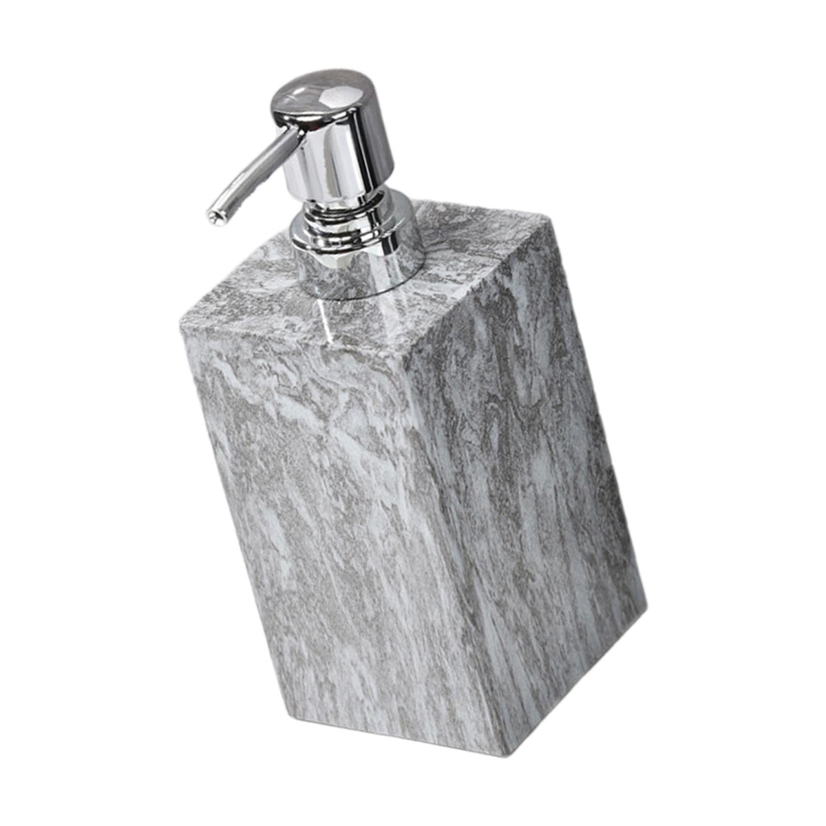 Maxbell Marble Texture Soap Dispenser Decorative Bottle for Countertop Hotel Kitchen gray