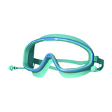 Maxbell Maxbell Swimming Goggles with Ear Plug Earbud for Water Sports Outdoor Swimming Pool blue green