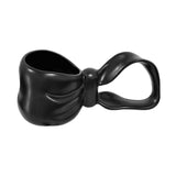 Maxbell Ceramic Coffee Mug Hold Hot or Cold Drinks Ceramic Mug for Home Adults Girls Black