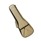 Maxbell Ukulele Bag Portable Storage Pocket for Concert Tuning Clips Music Textbooks Khaki 65cmx24cmx6cm