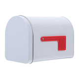Maxbell Tinplate Mailbox, Weatherproof Mail Box for Farmhouse Mailbox Post Classroom White