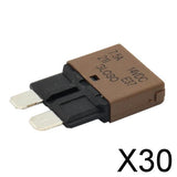 30xBlade Fuse Circuit Breaker Automatic Reset Marine (Low Profile) 7.5A