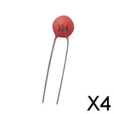 Maxbell 4x100 PCS  100nF / 0.1uF - Ceramic capacitor  (104) - 50V  Suitable for Toys