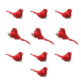 Maxbell Artificial Christmas Red Bird Ornaments Crafts for Holidays Wedding Branches