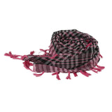 Maxbell Outdoor Arabic Scarf Breathable Desert Keffiyeh for Camping Sports Women Men Black Rose