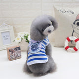 Maxbell Maxbell 100% Cotton Adorable Dog Clothes Doggy Shirt Vest Puppy Apparel Clothing XL Blue