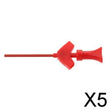 Maxbell 5x mini grabber SMD IC test hook clip jumper probe Logic Analyzer  red
