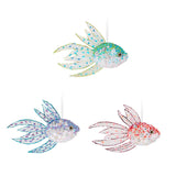 Maxbell 3Pcs Hanging Fish Ornaments Art Spring Fish Decorations for Door Office Wall
