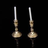 Maxbell 7xPair of 1:12 Dollhouse Miniature Candlesticks White Candles