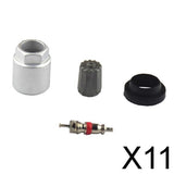 Maxbell 11x4 Pieces Wheel Tire Pressure Sensor Service Rebuild TPMS Service Pack Kit