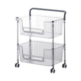 Maxbell Rolling Cart Portable Storage Trolley for Office for Bedroom Kitchen Laundry 2 Layer