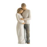 Maxbell Family Themed Figurine Gifts Hand Painted Figure for Christmas Shelf Cabinet B