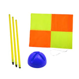 Maxbell Maxbell Soccer Corner Flag Portable Replacement with Base Football Field Corner Flag 1.5m pole blue base