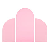 Maxbell 3Pcs Arch Backdrop Covers New Year Reception Anniversary Wedding Arch Covers Pink