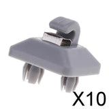 Maxbell 10xSun Visor Clip Hook Holder for Audi A1 A3 A4 A5 Q3 Q5 2013 2014 2015 Gray 2