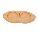 Maxbell Wooden Coffee Tamper Holder Multifunctional Espresso Tamper Station for Home Light Brown