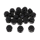 Maxbell 20pcs Plastic Non-slip Double Hole String Cord Locks for Shoelace Bag Decor