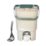 Maxbell Compost Bucket 21L Sealed Food Waste Compost Bin for Balcony Backyard Garden Green