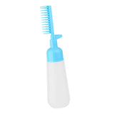 Maxbell Comb Applicator Bottle Hair Coloring Dyeing Dispensing Bottle for Salon blue