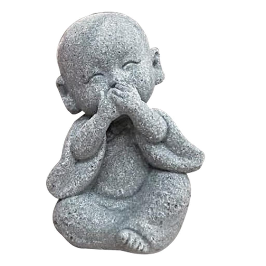 Maxbell Maxbell Monk Statue Small Buddha Little Monk Car Accessories Ornaments Not Say