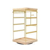 Maxbell Rotating Jewelry Organizer Stand Jewelry Holder Organizer for Bracelets Home Gold