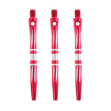 Maxbell 3 Pcs Pro Thread Alloy Re-Grooved Dart Stems Shafts Red - Aladdin Shoppers