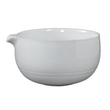 Maxbell Ceramic Matcha Bowl Decorative with Spout for Whisking Matcha Family Friends White