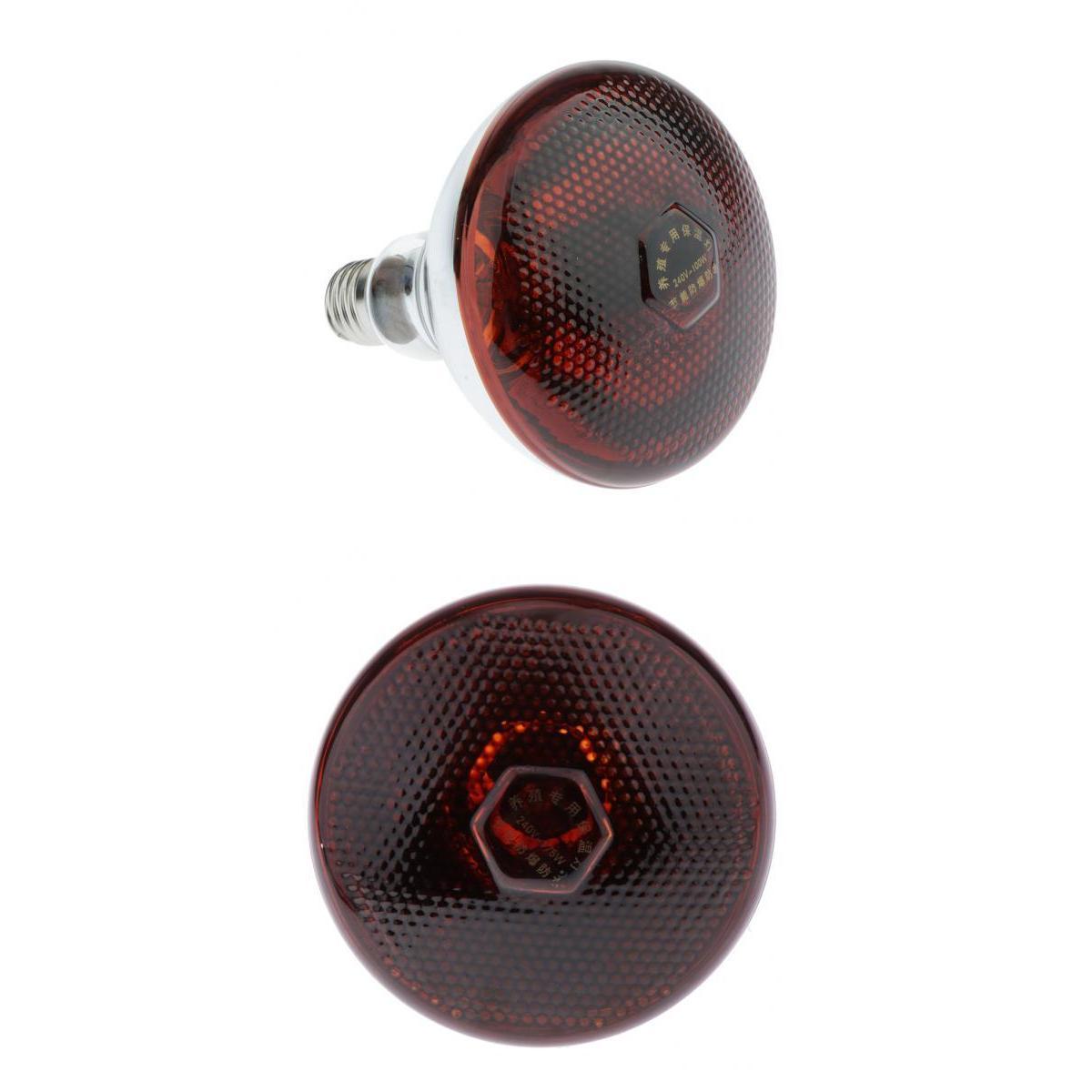 Maxbell 2pcs Waterproof E27 Heat Light Bulb Breeding Lamp Infrared Heater Bulbs