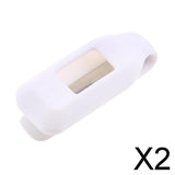 Maxbell 2xReplacement Magnetic Belt Clasp Clip Pouch Holder for Garmin Vivofit3 White
