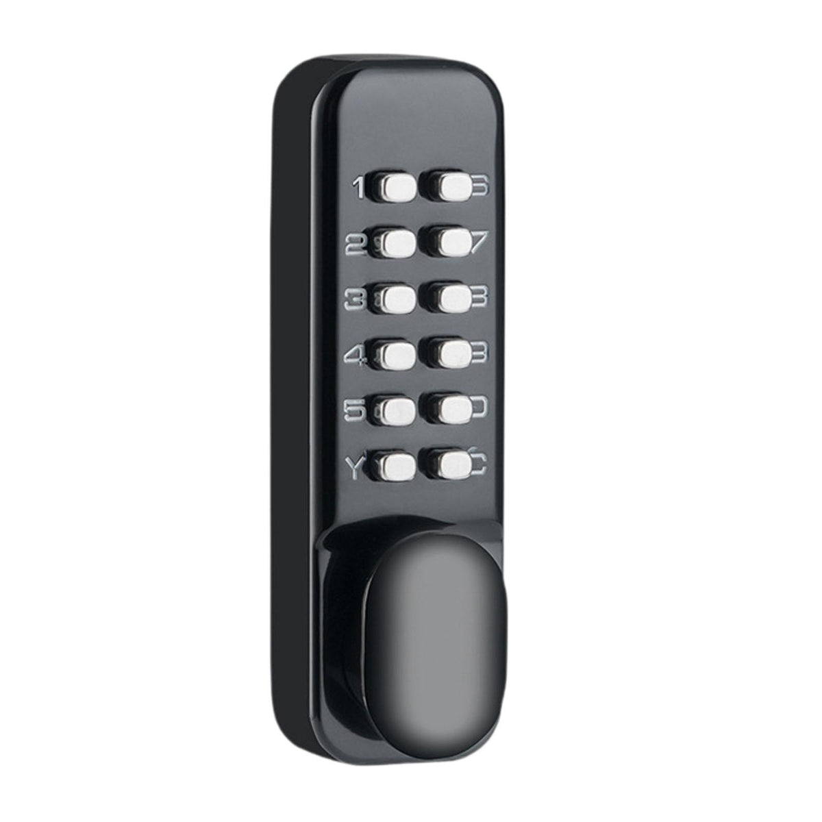 Maxbell Mechanical Door Lock Mechanical Keypad Door Lock for Kitchen Balcony Outdoor Black