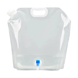 Maxbell 10L Water Storage Bag Folding Sturdy Emergency Jug for Hiking Camping Travel Clear