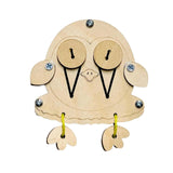 Maxbell Busy Board DIY Part DIY Material Wooden Montessori for Infants Birthday Gift owl
