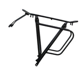 Bicycle Rear Rack Cargo Rack , Black Professional Lightweight Aluminum Alloy