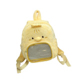 Maxbell Plush Backpack Creative Soft Stylish Plush Bag for Picnic Sport Kindergarten Yellow