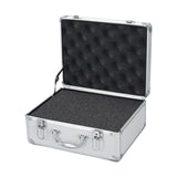Maxbell Tool Box Organizer with Foam Liner Storage Box for Workshop Outdoor Household 34.5x27x15cm Silver