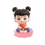 Maxbell Cute Nezha Action Figures Action Anime Model for Kids Adults Boys Girls Gift C