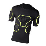 Maxbell Men EVA Padded Football Compression Shirt Versatile Breathable Rib Protector Size L