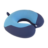 Travel Pillow Ergonomic Soft Head and Neck Support for Home Office Car Train Blue Dark Blue