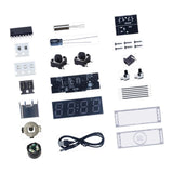 Maxbell DIY Digital Clock Kit Professional Soldering Practice for Dorm Bedroom Cafes with cover