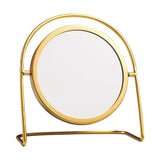 Maxbell Makeup Mirror for Desk Vanity Table Round Mirror for Home Decor Vanity Table Gold