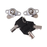 Maxbell Maxbell Hard Saddlebag Lock with Key Set for Harley Touring Electra Glide Road King