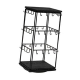 Maxbell Earring Display Stand Holder Jewelry Tower for Pendant Hair Accessories Home Black
