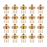 Maxbell 20Pcs T Nuts Screws Kit Three Hole Sturdy Fitting Fastener Mounting Hardware