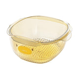 Maxbell Maxbell Fruit Cleaning Basin Sturdy Kitchen Colander Bowl for Pasta Spaghetti Fruits orange large