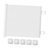 Maxbell Retractable Pet Gate Barrier Protector for Stairways Backyard Outdoor Indoor S