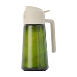 Maxbell Oil Dispenser Bottle 16oz Refillable Oil Mister for Air Fryer BBQ Peanut Oil White