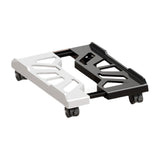 Maxbell CPU Stand Multiple Air Vents Adjustable Space Saving Telescopic Support Cart Black White